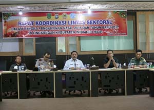 Sekda Inhil Buka Rakor Lintas Sektor